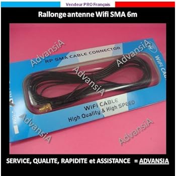 cable rallonge SMA antenne WIFI 6 metres [Appareils électroniques]
