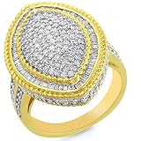 14K Yellow Gold Carat Diamond Ring - Size 8