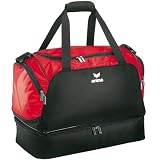 Erima - Sac de sport m avec compartiment s&eacute;par&eacute; Basic - Couleur: rouge/noir