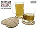 Natural SANDSTONE COASTERS Set - Sandstone is Highly Absorbent. Each Coaster Has a Unique Beautiful Design. The Perfect Coasters For Drinks Absorbing More Water & Moisture. Great Home Furnishing Gifts