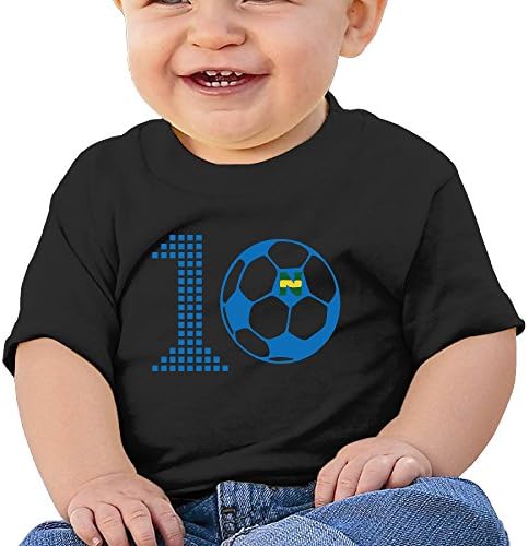 H2HY Flash Kicker Ozora No.10 Football New Design Cotton Crew Neck Infant Tee Shirts For 6-24 Months Baby 6 M Black