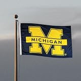 Michigan Wolverines Double-Sided 3x5 Flag