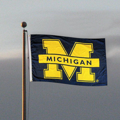 Michigan Wolverines Double-Sided 3x5 Flag