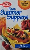 Betty Crocker Fast Summer Suppers [ 1992 ] (22 no-cook meals, easy! 5-ingredient recipes, cover featuring ham 'n cheese stuffwiches)