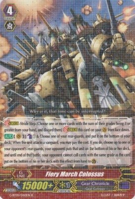 Cardfight!! Vanguard TCG - Fiery March Colossus (G-BT05/040EN) - G Booster Set 5: Moonlit Dragonfang