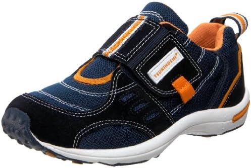 Tsukihoshi CHILD01 Euro Sneaker (Toddler/Little Kid),Cobalt/Orange,9.5 M US Toddler