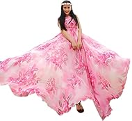 Floral Print Chiffon/Polyester Belted Halter Bridesmaid Dress/Maxi Dress 