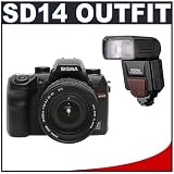 Sigma SD14 14.7MP Digital SLR Camera & Sigma 18-200mm f/3.5-6.3 DC OS Zoom Lens + Sigma EF-500 DG Super Electronic Flash