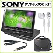Sony DVP-FX950 Portable DVD Player with 180° 9-Inch Widescreen + Accessory Kit