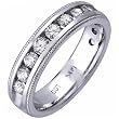 0.25Ct Diamond Milgrain Ladies Wedding Band