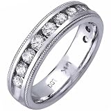 0.50Ct Diamond Milgrain Ladies Wedding Band