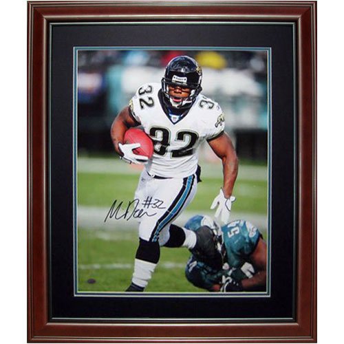 Maurice Jones-Drew Autographed Jacksonville Jaguars (White Jersey) Deluxe Framed 16x20 Photo