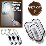 WATERPROOF REMOTE CONTROL INDOOR/OUTDOOR TOUCH LIGHT (SET OF 3)