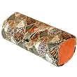 Travel Jewelry Roll Organizer Leopard Print Orange with Gold Accents by Tech Swiss
