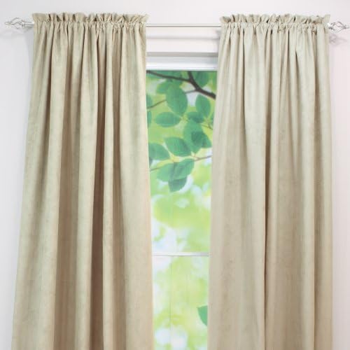 Chooty Rod Pocket Curtain Panel, 54 by 108-Inch, Passion Suede Oyster