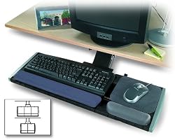 Kensington Underdesk Adjustable Keyboard Platform with Wrist Rest (K60067)