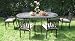 CBM Outdoor Cast Aluminum Patio Furniture 7 Piece Dining Set A CBM1290