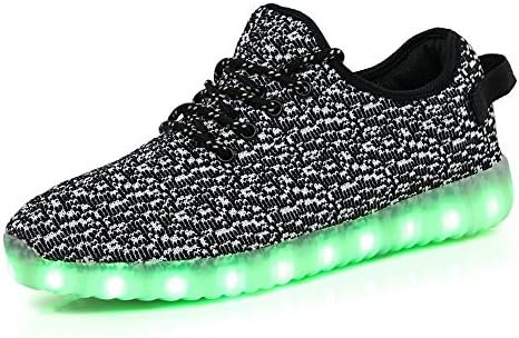 Laopengyou Fashion LED Shoes USB Charging Light up Colorful Glowing Shoes Grey37 M EU/4.5 D(M) US Comfortable material.