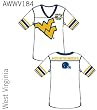 West Virginia - Away Jersey Nightshirt Tunic West Virginia - Away Jersey Nightshirt Tunic