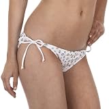 Xhilaration Peace Triangle Swim Bottoms - White