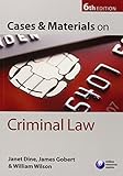 Cases and materials on criminal law