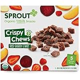 Sprout Organic Foods Toddler Crispy Chews, Red Berry & Beet, 3.15 Ounce
