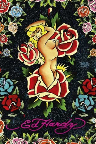 Empire 80479 Ed Hardy Rose Pinup, Poster / Plakat ca. 91.5 x 61 cm