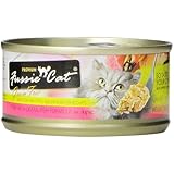Fussie Cat Premium Tuna with Ocean Fish Canned Cat Food , 2.82-oz. Cans, Pack of 24