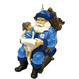 North Carolina Tar Heels NCAA Wishlist Santa Ornament