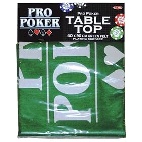 Pro Poker Table Top Green Felt Playing Surface