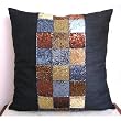 StarDust - Throw Pillow Covers - Silk Pillow Cover witn Beads & Sequins