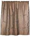 Croscill Tassy Embroidered Shower Curtain, Chocolate
