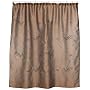 Croscill Tassy Embroidered Shower Curtain, Chocolate