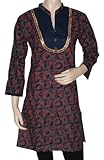 IMAGE OF Sheer Divine Cotton Kurta Blouse with Block Print Work