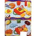 32 tlg Lebensmittel Set f�r Spielk�che schneidbar Fisch Pizza uvm