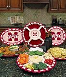 Mississippi State Bulldogs 14 Ceramic Veggie Tray
