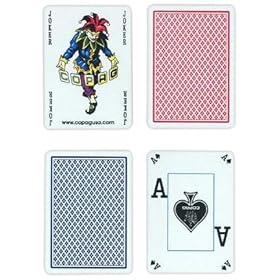  Copag Poker Size PEEK Index Playing Cards (Blue Red Setup)