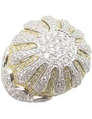 14k White Gold  4.19ctw Diamond Cocktail Ring 17080K Size 7