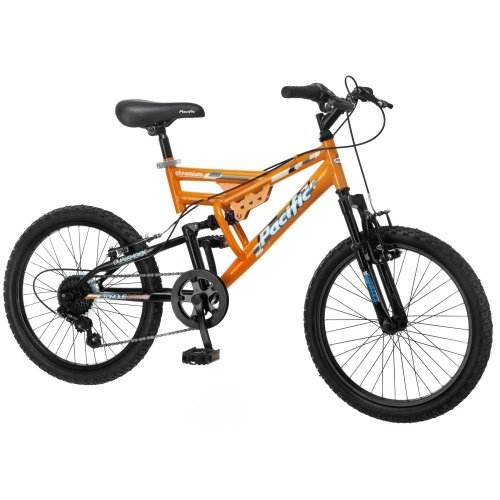 Pacific Boy's Chromium Mountain Bike, Orange, One Size