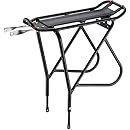 Ibera PakRak Bicycle Touring Carrier Plus+, Frame-Mounted for Heavier Top &amp; Side Loads, Height Adjustable, Fender Board, for 26"-29" Frames