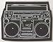 サブカル『BOOM BOX ラジカセ』ステッカー: ロック、パンク、ヒップホップなど音楽系、キャラクター、映画系など様々なステッカーを集めました。ギター、バイク、カバンなどにお気に入りのステッカーをゲットして下さい。 ■サイズ 約95×70mm