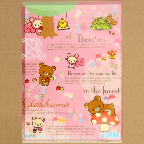 Imagen 2 de Carpeta de plástico A4 del oso Rilakkuma disfrazado ardilla