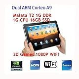 Malata T2 Zpad Nvida Tegra 2 Cortex-a9 Android 2.2 1gb Ddr 16gb Capacitive  ....