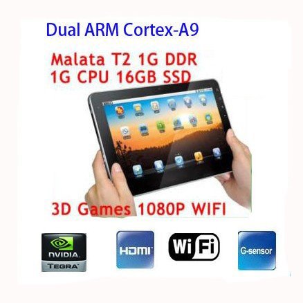 Malata T2 Zpad Nvida Tegra 2 Cortex-a9 Android 2.2 1gb Ddr 16gb Capacitive Bluetooth Tablet Pc