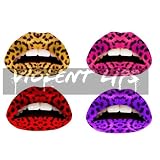 リップタトゥーシール/唇刺青シール/奪いたくなる危険な唇/LAブランド・バイオレントリップス/LEOPARDレオパードシリーズ/3枚入