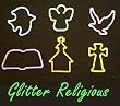 Glitter Sparkle Jesus Religious Bandz Bracelets 12pk