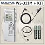 Olympus WS-311M Digital Voice Recorder + Accessory Kit
