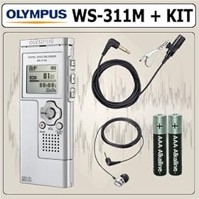 Olympus WS-311M Digital Voice Recorder + Accessory Kit