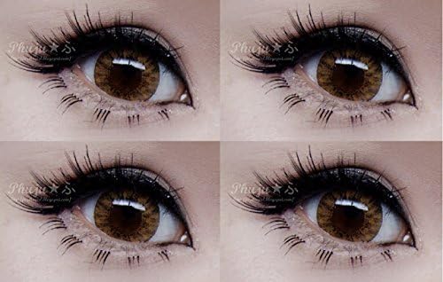 I.Fairy Super Crystal Brown Contacts Lashes Big Color Eyes Halloween Costume Cosplay Anime Brown Contacts Accessories
