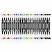 Dual Brush Pens 24-Colored-Markers Water-Based & Non-Toxic (Dual Tips, Set of 24)